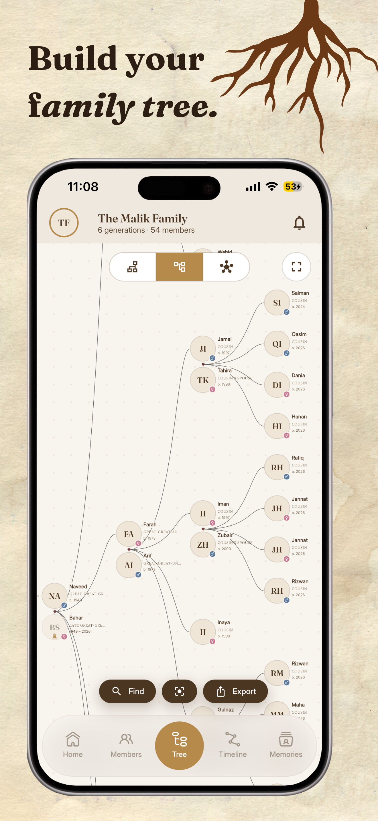 Nasab App Screenshot 2 - Family Memories